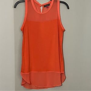 VINCE CAMUTO woman’s orange tank top size small great condition